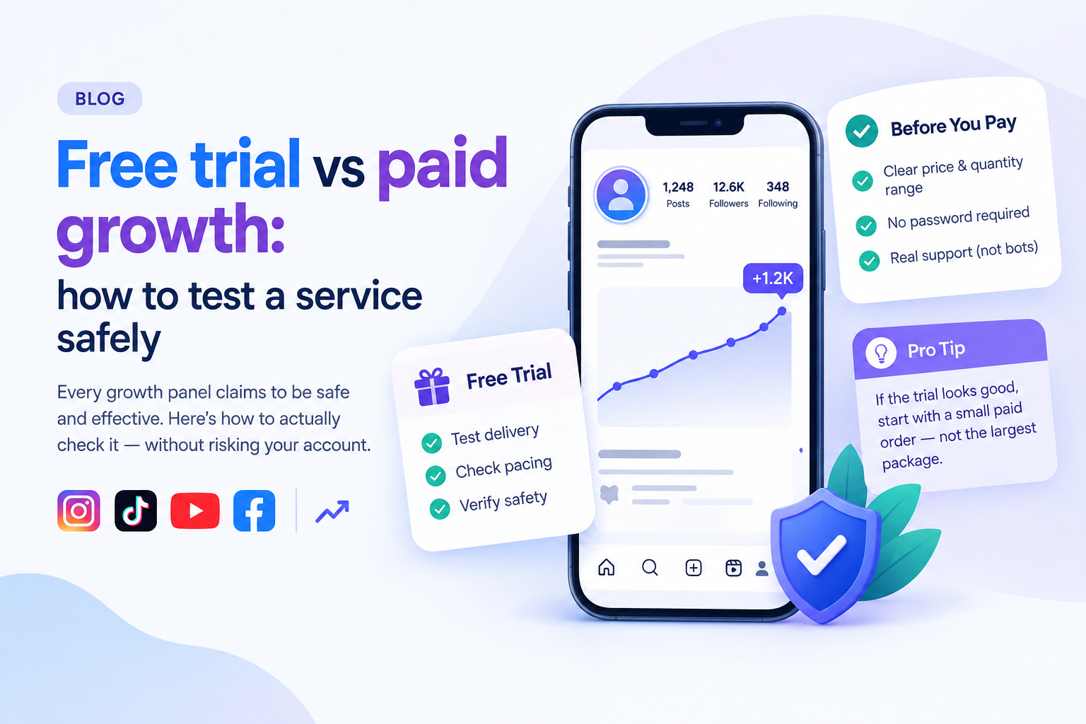 Free trial vs paid growth: how to test a service safely